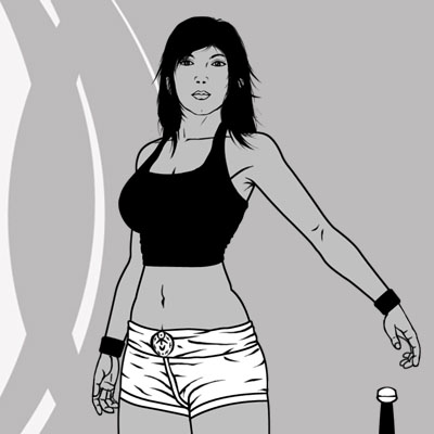 NayaB&W Comics character