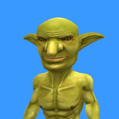 Lowpoly 3D Goblin Model
