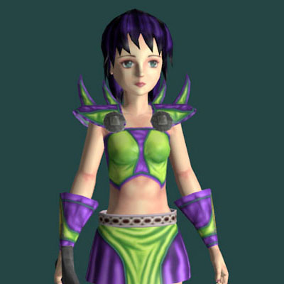 Risa Anime 3D Model